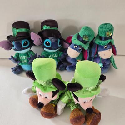 LOT 126B: Mickey, Eeyore, and Stitch All ready For St. Patrick's Day