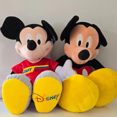 LOT 127B: Mickey and His Twin Jumbo Stuffed Toys