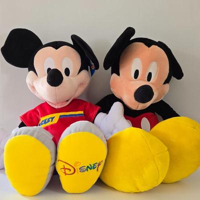 LOT 127B: Mickey and His Twin Jumbo Stuffed Toys