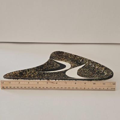 LOT 128L: Collection of Ashtrays & Small Square Frosted Plate