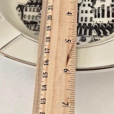 LOT 128L: Collection of Ashtrays & Small Square Frosted Plate