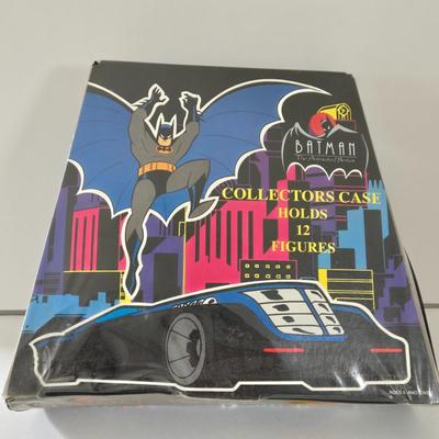 LOT 132L: Batman Collectors Case with a Variety of Batman Figures