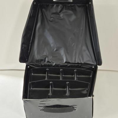 LOT 132L: Batman Collectors Case with a Variety of Batman Figures