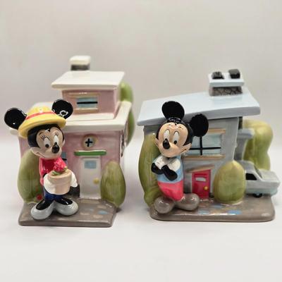 LOT 134A: New Two Piece "Urban" Mickey Mouse Canister Set