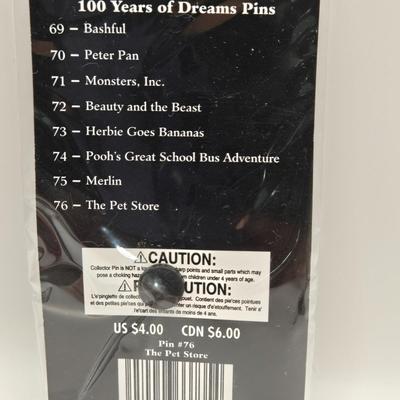 LOT 137A: Walt Disney's 100 Years of of Dreams Pins & Two Mickey Mouse Tack Pins