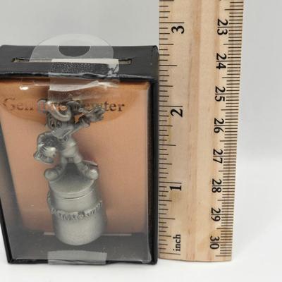 LOT 140A: Sequined Mickey Mouse Head Ornament, Miniature Genuine Pewter Mickey Mouse Statue, & Mickey Mouse Paper Garland