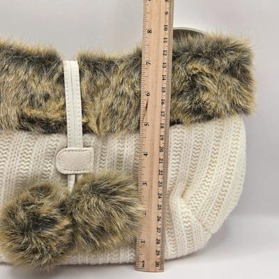 LOT 141L: Gently Worn Unlisted Dress Sandals Size 7.5, Sequined Handbag, & Bath & Body Works Handbag