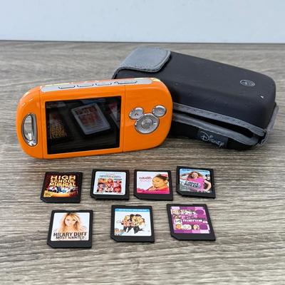 LOT 144L: Disney Mix Max Digital Music Player (Orange High School Musical) w/ 7 "Tapes" & Dock Model D9-15-950