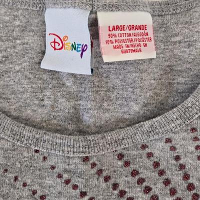 LOT 149A: Gently Worn Mickey Mouse Hooded Jacket, Two T-Shirts, One New with Tag, Tank Top, Two Lounge Pants, & Two Pair of Shorts