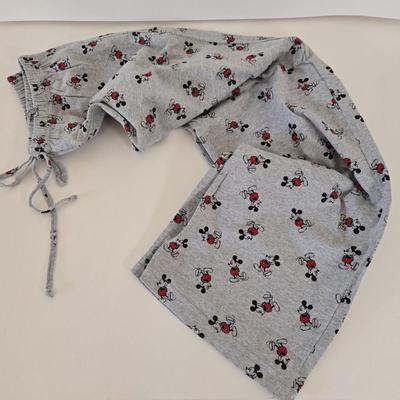LOT 149A: Gently Worn Mickey Mouse Hooded Jacket, Two T-Shirts, One New with Tag, Tank Top, Two Lounge Pants, & Two Pair of Shorts