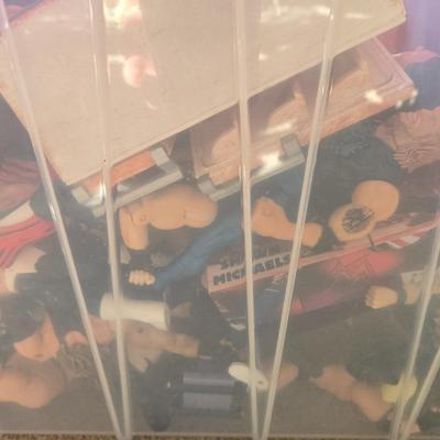 LOT 155B: "Are You Ready to Rumble ...." Act 2 ; Large Bin of Wrestler Toy Figures