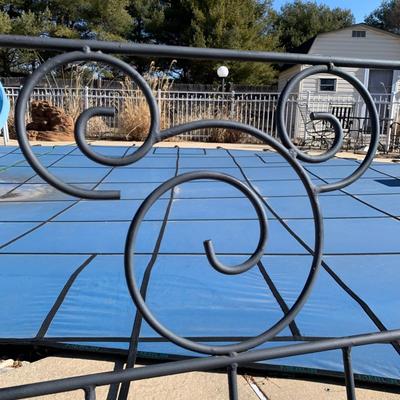 LOT 161 O: Disney's Mickey Mouse Wrought Iron Rocking Bench