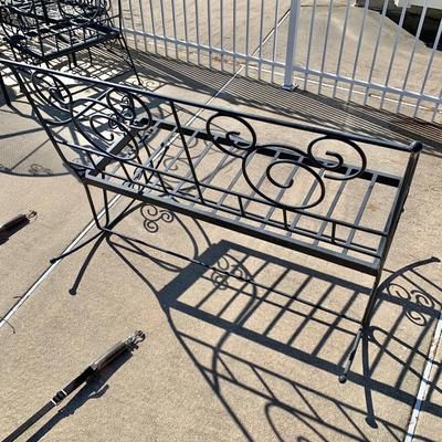 LOT 161 O: Disney's Mickey Mouse Wrought Iron Rocking Bench