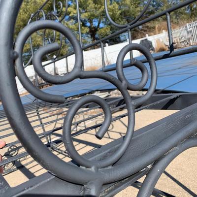 LOT 161 O: Disney's Mickey Mouse Wrought Iron Rocking Bench