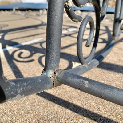 LOT 161 O: Disney's Mickey Mouse Wrought Iron Rocking Bench