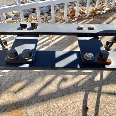 LOT 163 O: Wrought Iron Patio Set; Table & 4 Rocker Chairs