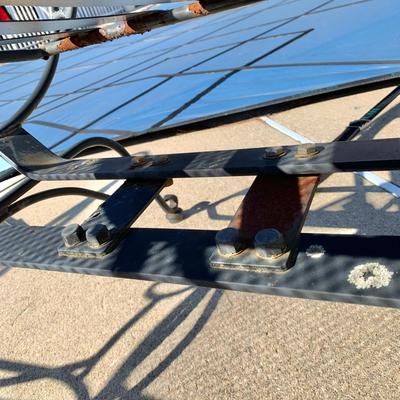 LOT 163 O: Wrought Iron Patio Set; Table & 4 Rocker Chairs