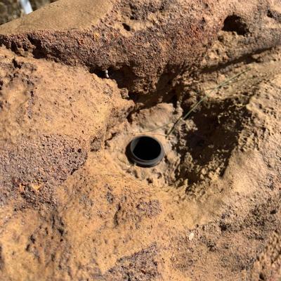 LOT 164 O: Faux Stone Foam Water Feature Fountain w/ Connectors