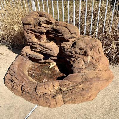 LOT 164 O: Faux Stone Foam Water Feature Fountain w/ Connectors
