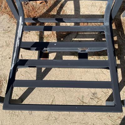 LOT 168 O: Hampton Bay Tile Top Fire Pit & Metal Lounge Chairs