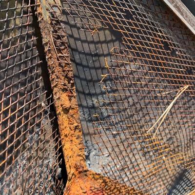 LOT 168 O: Hampton Bay Tile Top Fire Pit & Metal Lounge Chairs