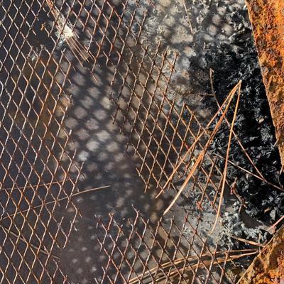 LOT 168 O: Hampton Bay Tile Top Fire Pit & Metal Lounge Chairs