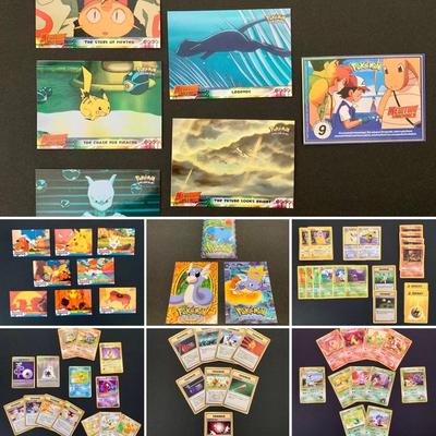 LOT 170 A: 1996-1999 Pokemon TCG Cards; Pikachu Project, Mewtwo Strikes Back, Pikachu's Vacation, English & Japanese Cards