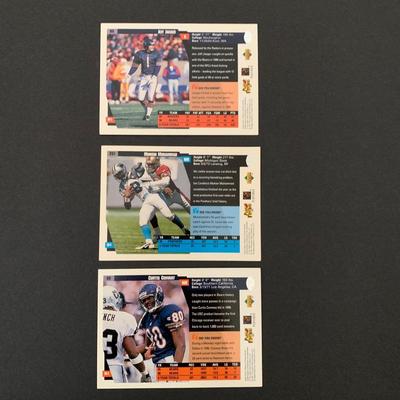 LOT 171 A: NFL Trading Card Collection; Muhsin Muhammad, Carl Pickens, Troy Aikman, Bill Romanowski, Dan Marino, Joe Montana, & More