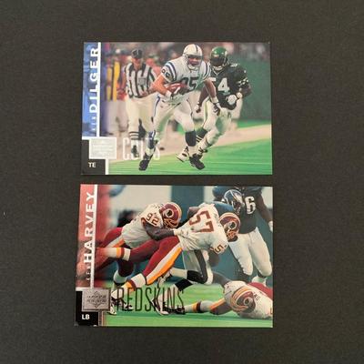 LOT 171 A: NFL Trading Card Collection; Muhsin Muhammad, Carl Pickens, Troy Aikman, Bill Romanowski, Dan Marino, Joe Montana, & More