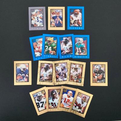 LOT 171 A: NFL Trading Card Collection; Muhsin Muhammad, Carl Pickens, Troy Aikman, Bill Romanowski, Dan Marino, Joe Montana, & More
