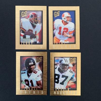 LOT 171 A: NFL Trading Card Collection; Muhsin Muhammad, Carl Pickens, Troy Aikman, Bill Romanowski, Dan Marino, Joe Montana, & More