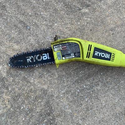 LOT 175 S: Ryobi Electric Pole Saw #RY43160A & Worx Weedwacker #WG160