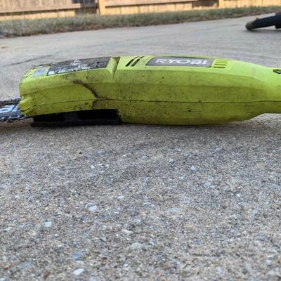 LOT 175 S: Ryobi Electric Pole Saw #RY43160A & Worx Weedwacker #WG160