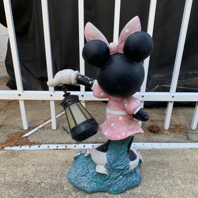 LOT 179 O: Disney's Mickey, Minnie, & Pluto Resin Lawn Decor Collection & Lighthouse