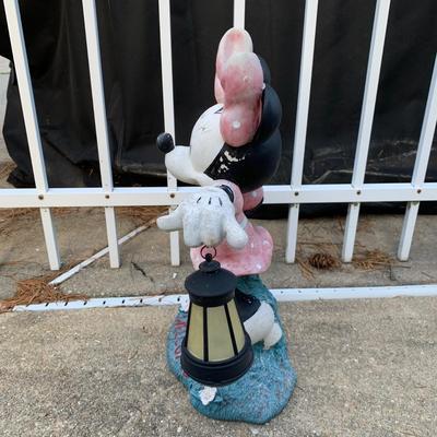 LOT 179 O: Disney's Mickey, Minnie, & Pluto Resin Lawn Decor Collection & Lighthouse