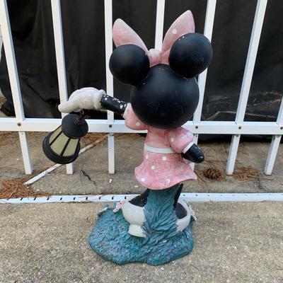 LOT 179 O: Disney's Mickey, Minnie, & Pluto Resin Lawn Decor Collection & Lighthouse