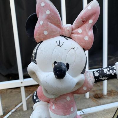 LOT 179 O: Disney's Mickey, Minnie, & Pluto Resin Lawn Decor Collection & Lighthouse