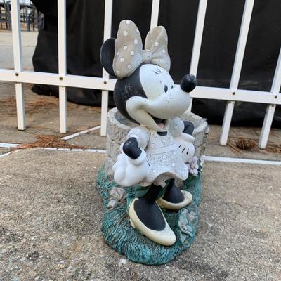 LOT 179 O: Disney's Mickey, Minnie, & Pluto Resin Lawn Decor Collection & Lighthouse