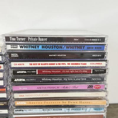 LOT 182B: CD Collection: Dolly Parton, Whitney Houston, Aretha Franklin, Patti LaBelle, Donna Summer, Shania Twain, Faith Hill & More