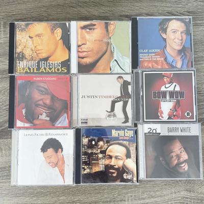 LOT 183B: CD Collection: Justin Timberlake, Luther Vandross, Lionel Richie, Kenny Rogers, Enrique Iglesias & More