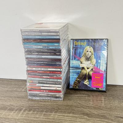 LOT 187B: NIP Britney: The Videos DVD & NIP CDs: Cher, Aerosmith, Bon Jovi, Pink & More