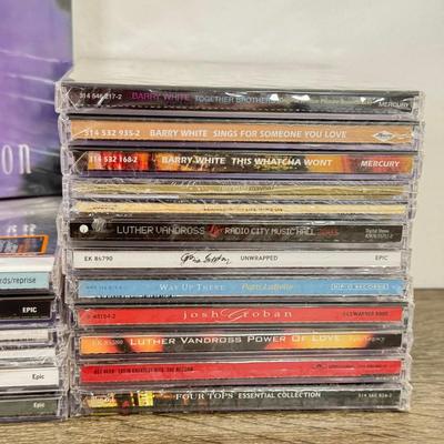 LOT 189B: NIP CD Collection: Luther Vandross, Kenny Rogers, Celine Dion, Josh Groban & More