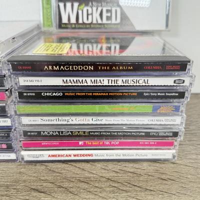 LOT 192A: Soundtrack CDs: Wicked on Broadway, Armageddon, Grey's Anatomy, Dreamgirls, Titanic, Mamma Mia!, Hairspray & More