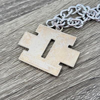 LOT 197A: 2000 WWF II Cool Bling Chain & Collection of Wrestling Video Games: Game Boy WWF War Zone, Game Boy Color WWF Attitude...