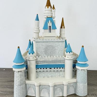 LOT 198B: Walt Disney World Magic Kingdom Cinderella's Castle Model Monorail Playset w/ Figures & Accessories