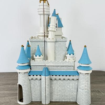 LOT 198B: Walt Disney World Magic Kingdom Cinderella's Castle Model Monorail Playset w/ Figures & Accessories