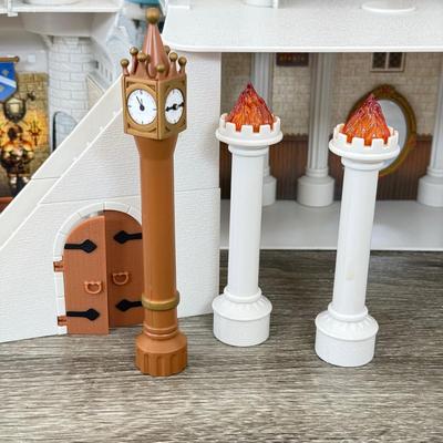 LOT 198B: Walt Disney World Magic Kingdom Cinderella's Castle Model Monorail Playset w/ Figures & Accessories