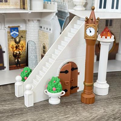 LOT 198B: Walt Disney World Magic Kingdom Cinderella's Castle Model Monorail Playset w/ Figures & Accessories