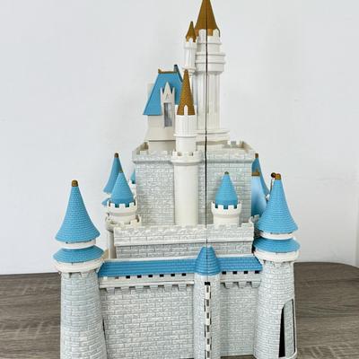 LOT 198B: Walt Disney World Magic Kingdom Cinderella's Castle Model Monorail Playset w/ Figures & Accessories