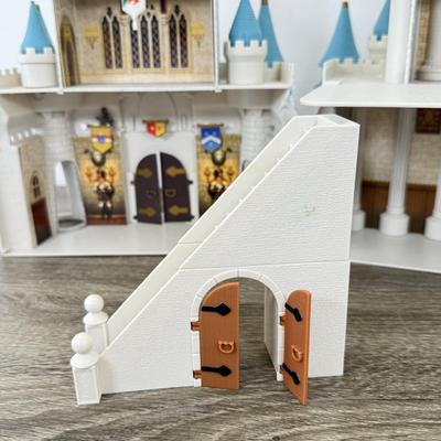 LOT 198B: Walt Disney World Magic Kingdom Cinderella's Castle Model Monorail Playset w/ Figures & Accessories